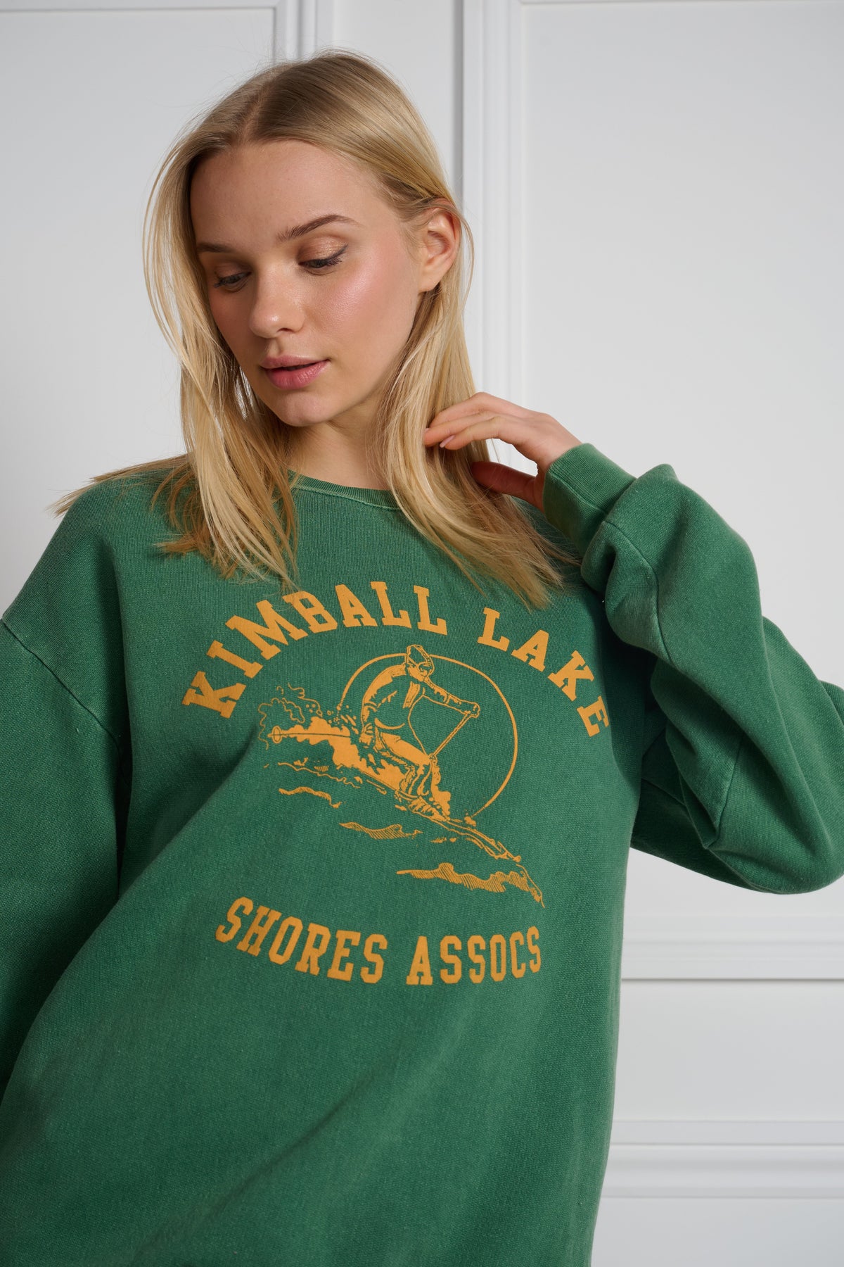 Kimball Set In Crewneck Old Dyed Green