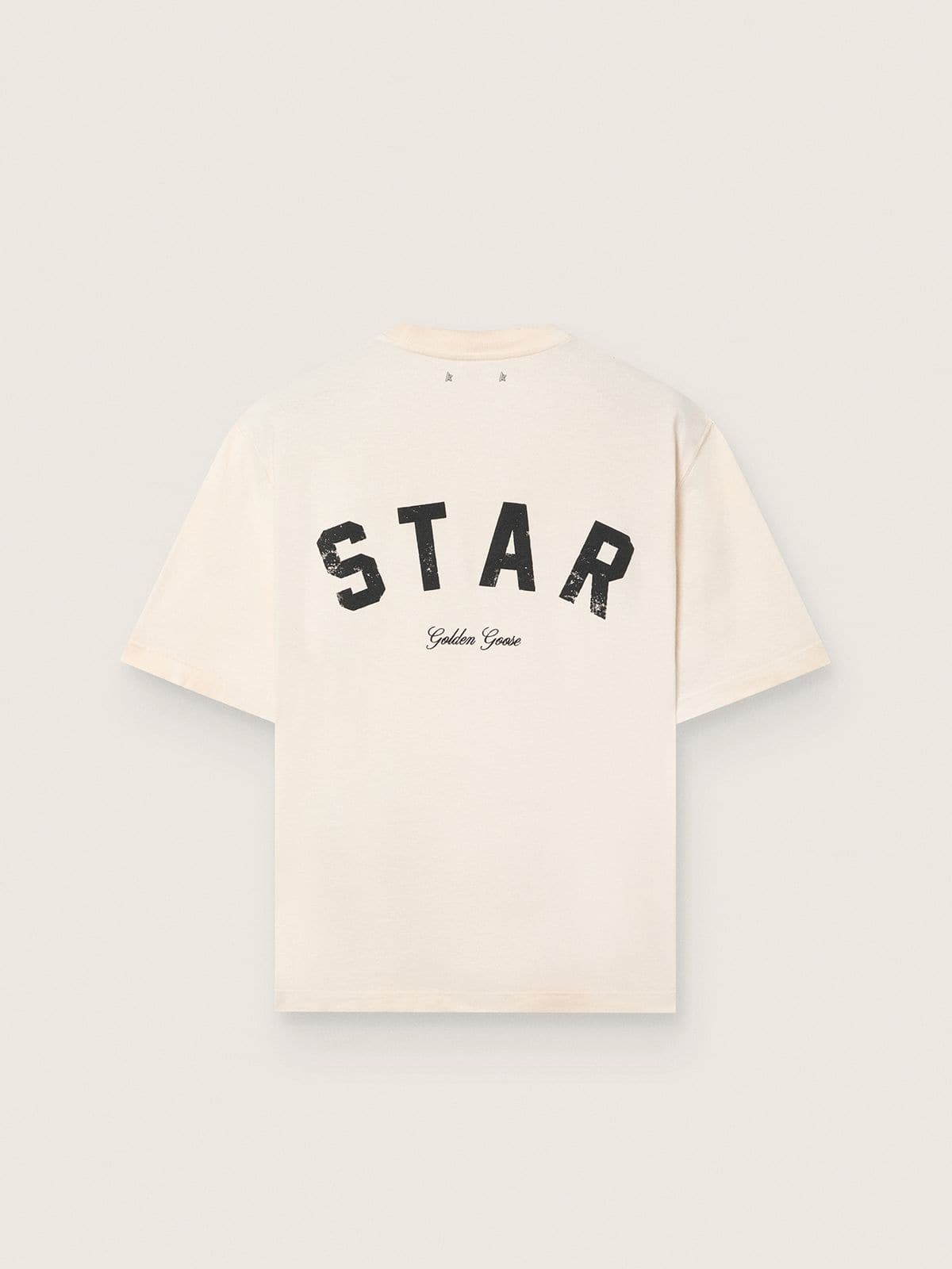 Star Relaxed Fit T-shirt Beige - back