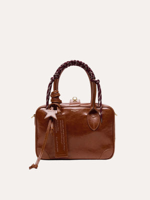  Leather Body With Charms And Gold Metal Light Brown