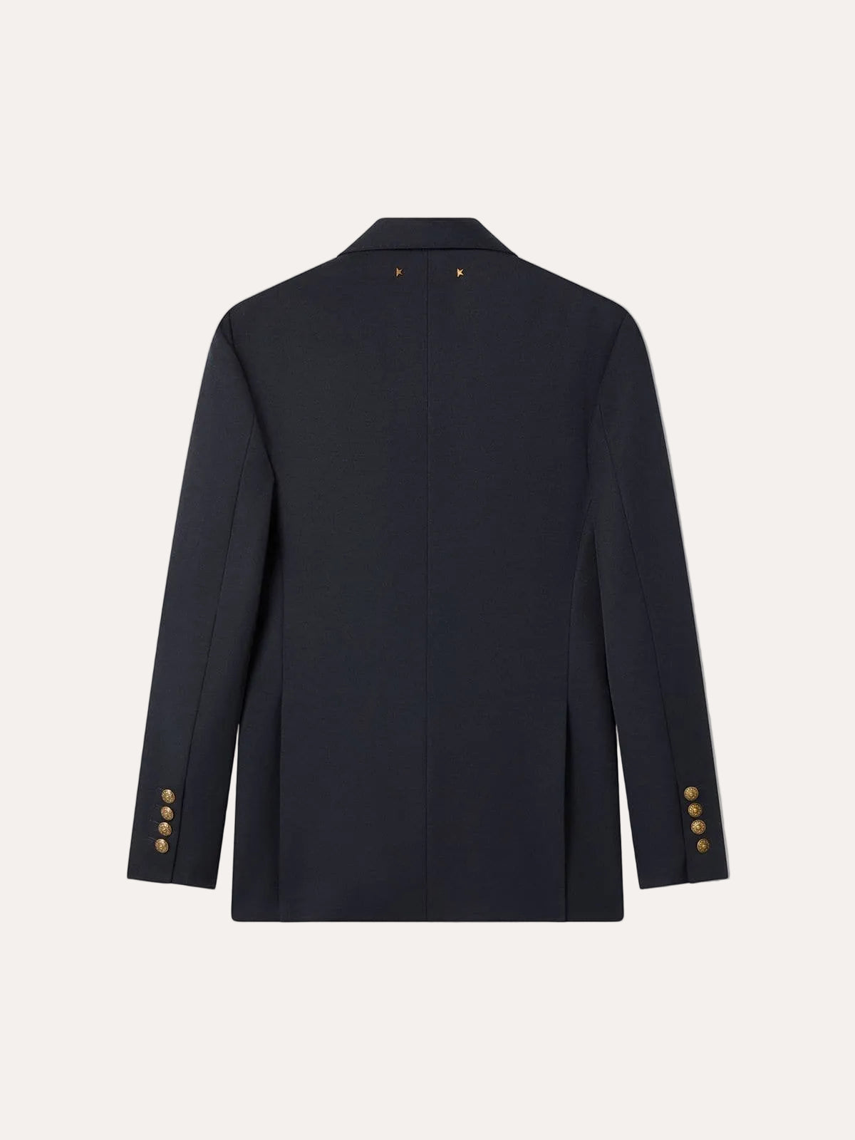 Golden W´s Double Breasted Blazer Compact Gabardine Wool – bakfra