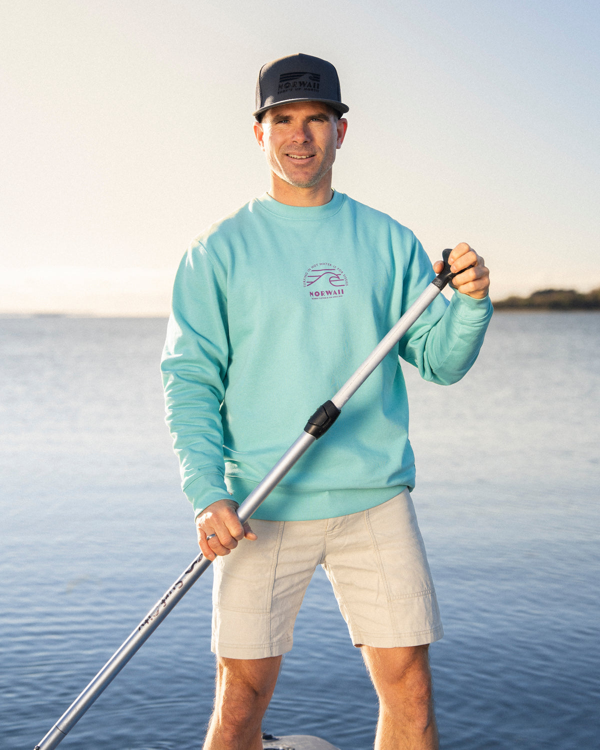 Circular Wave Sweater Sjøgrønn fra Norwaii