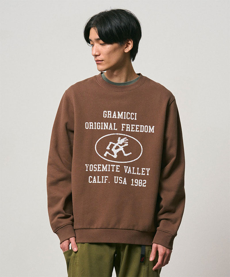 Yosemite Valley Sweatshirt Brown - modellbilde