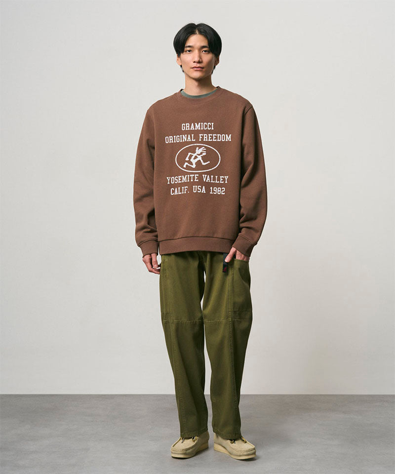 Yosemite Valley Sweatshirt Brown - modellbilde