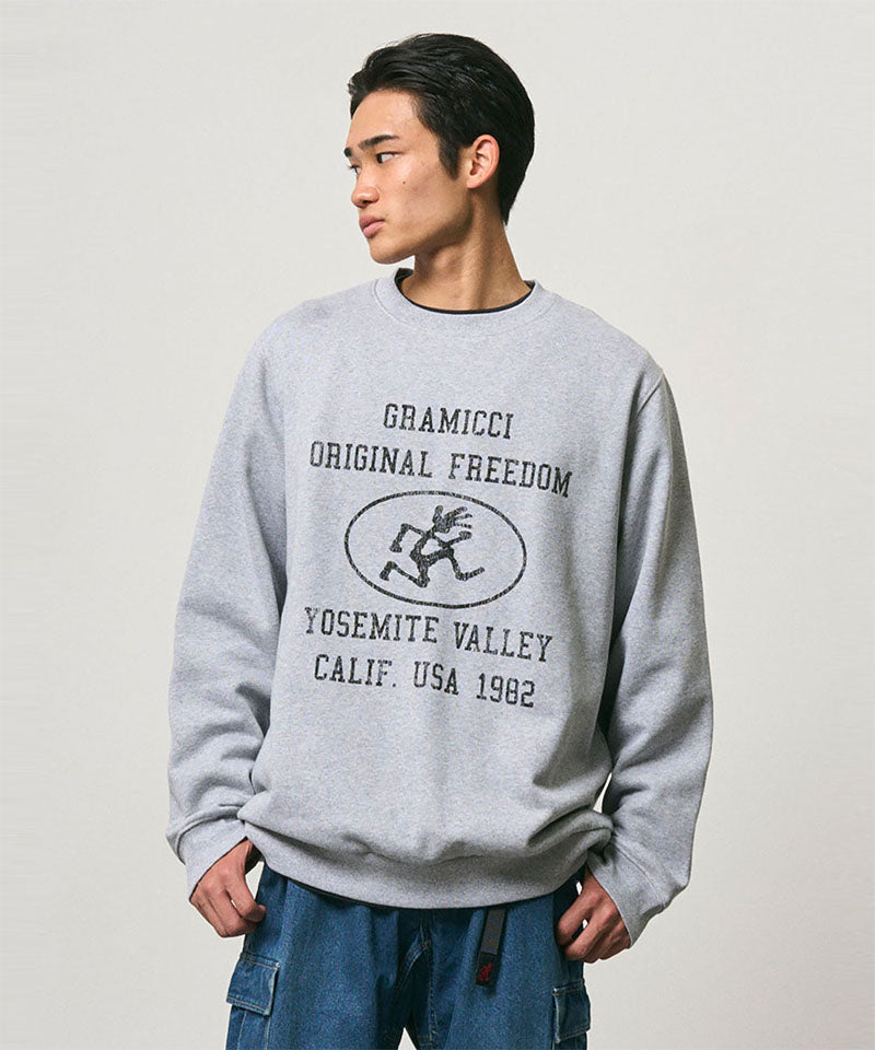 Yosemite Valley Sweatshirt Grey Heather - modellbilde