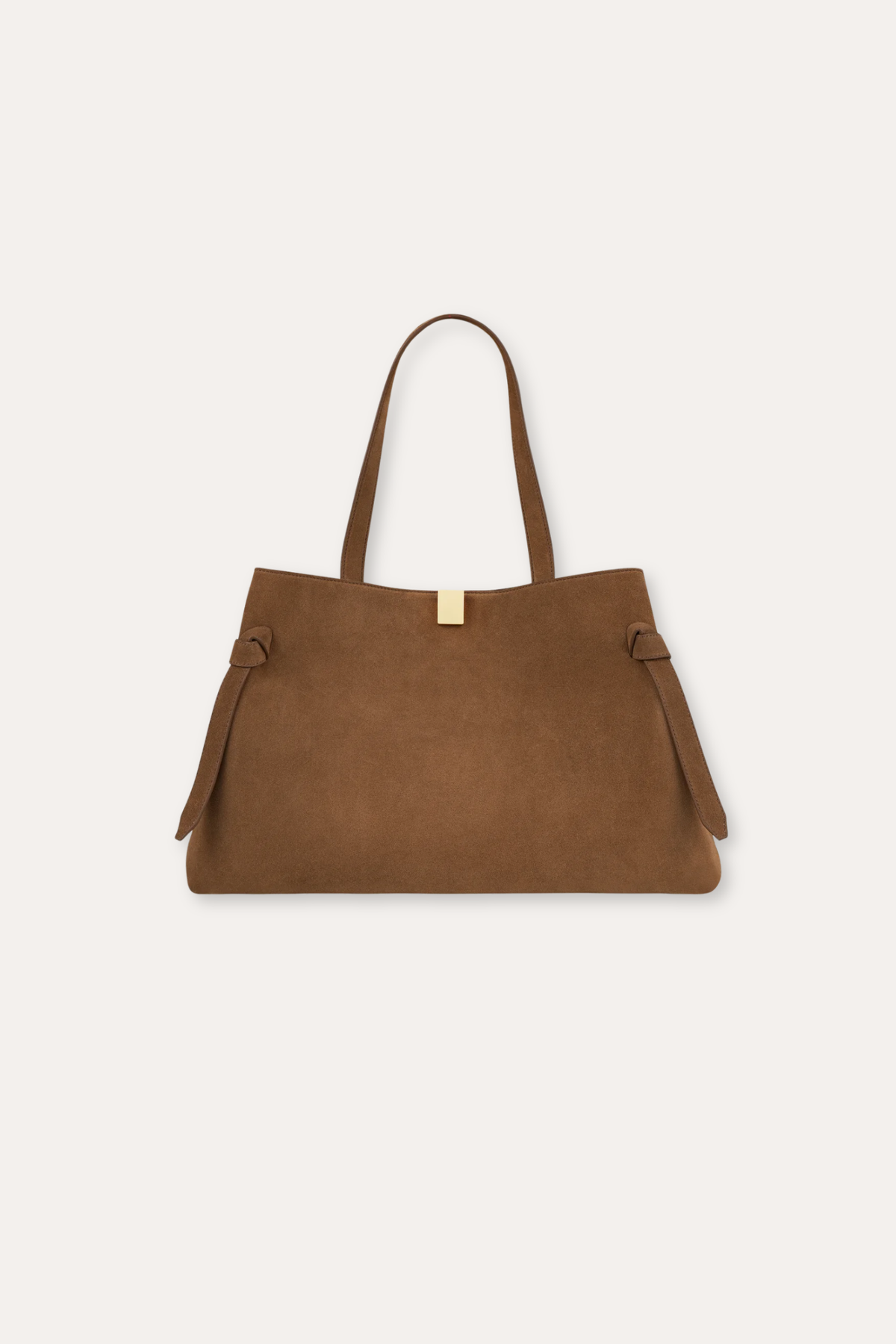 Gyoza Tote - Cognac Suede
