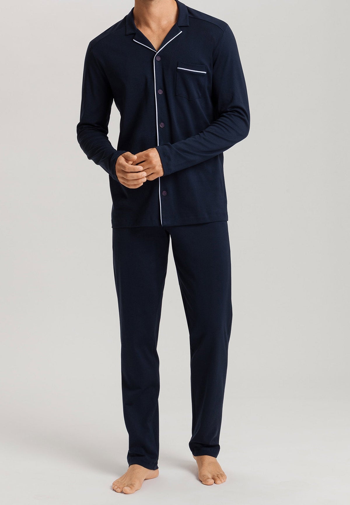 L/SLV Pajama Night & Day Deep Navy
