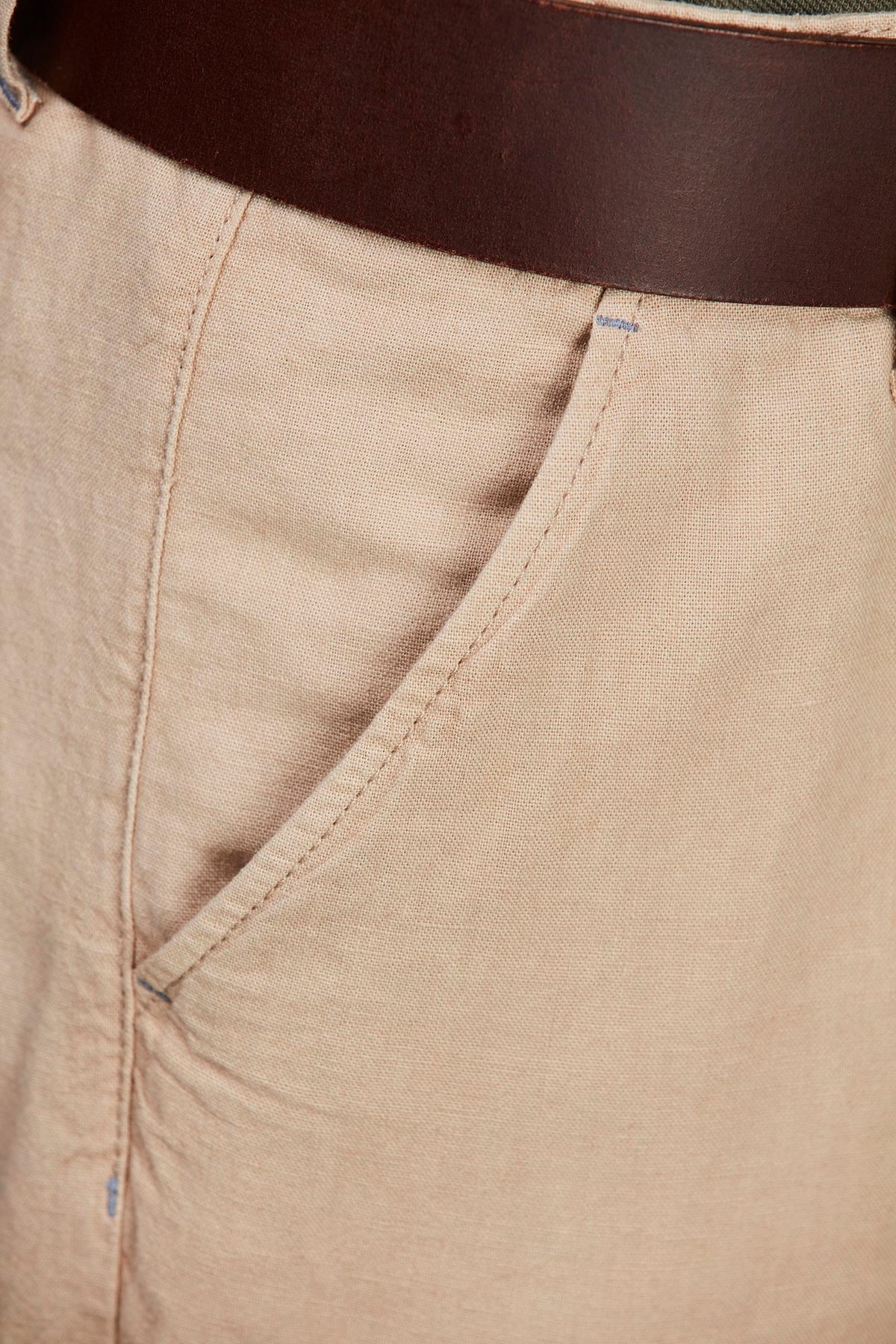 Cotton/Linen Cargo Shorts - detalj 3
