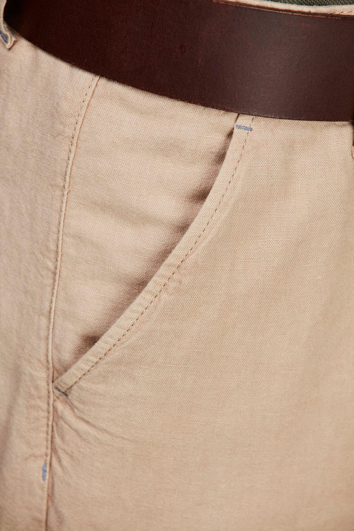 Cotton/Linen Cargo Shorts - detalj 3