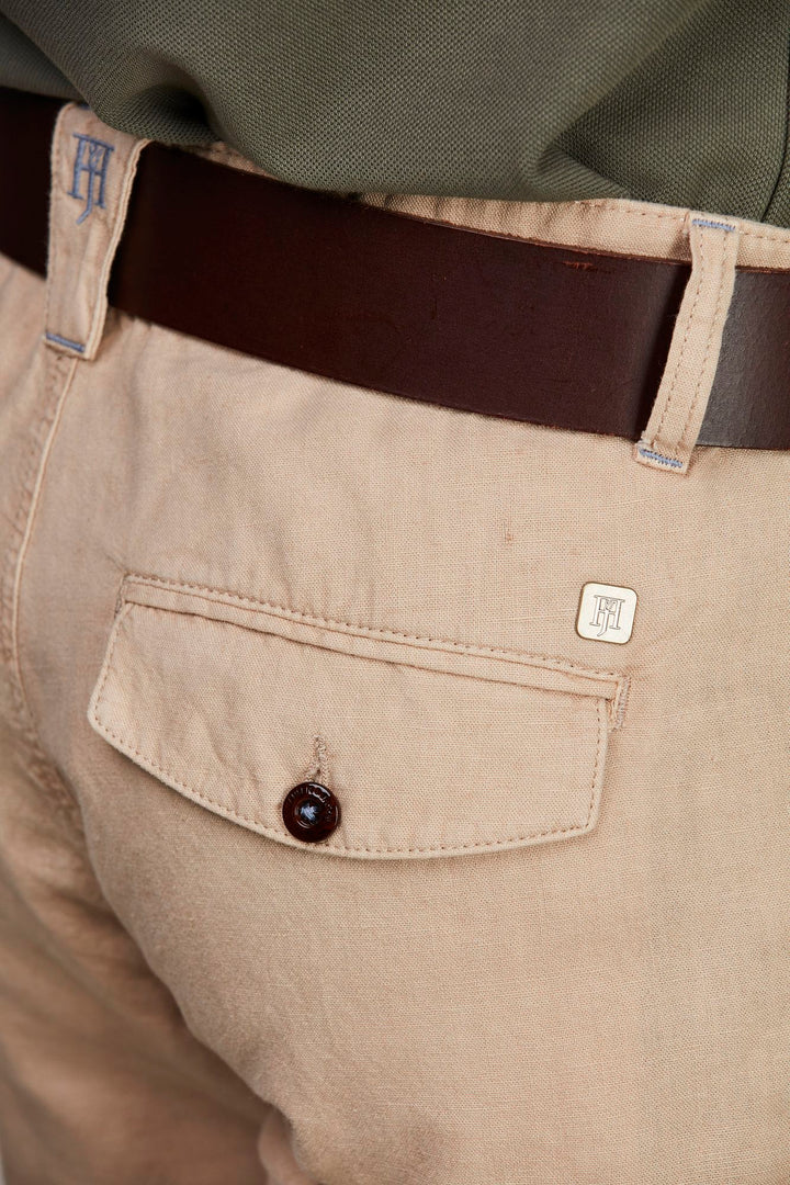 Cotton/Linen Cargo Shorts - detalj 5