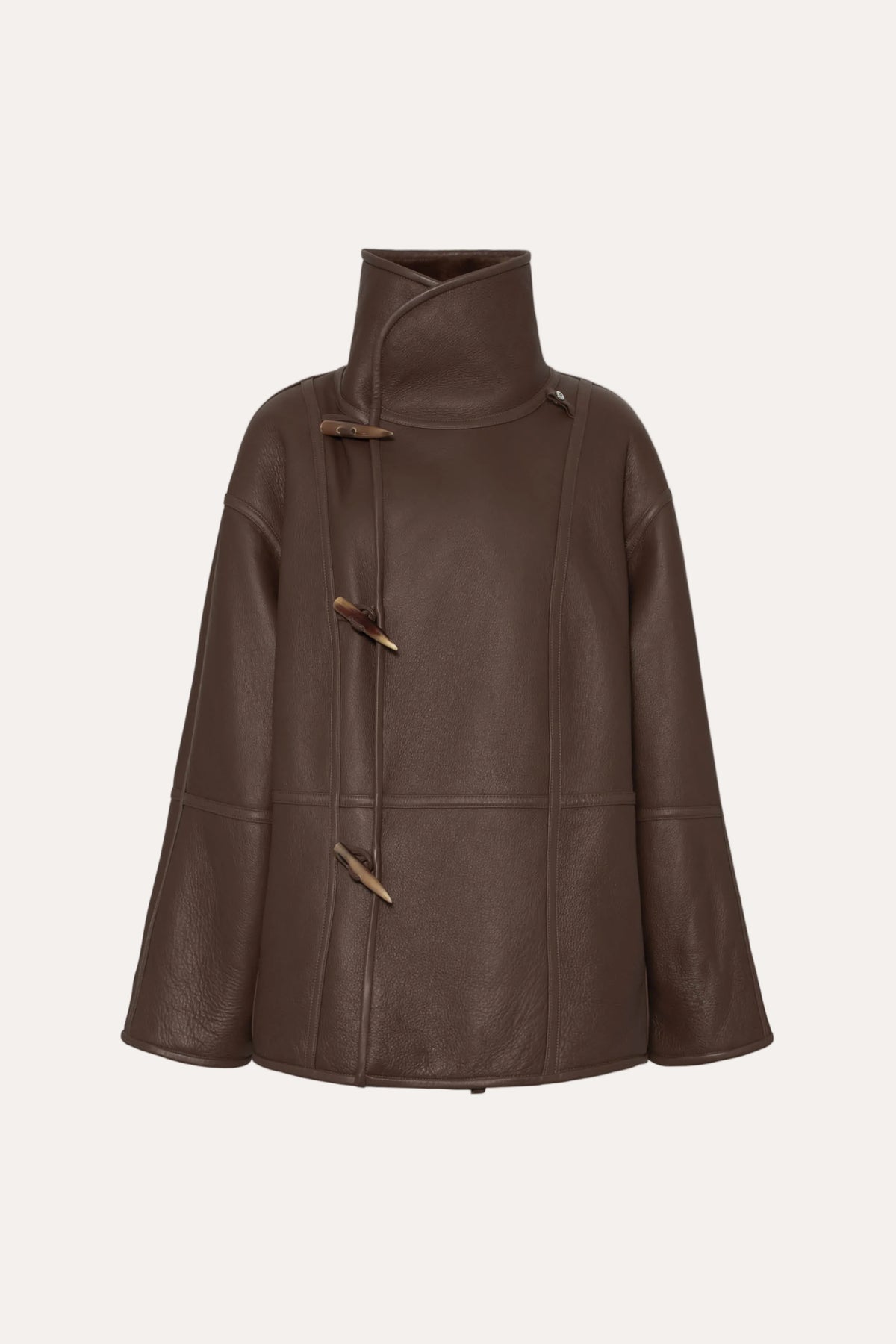 Hawk Jacket Midi Cacao - packshot skinnside forside