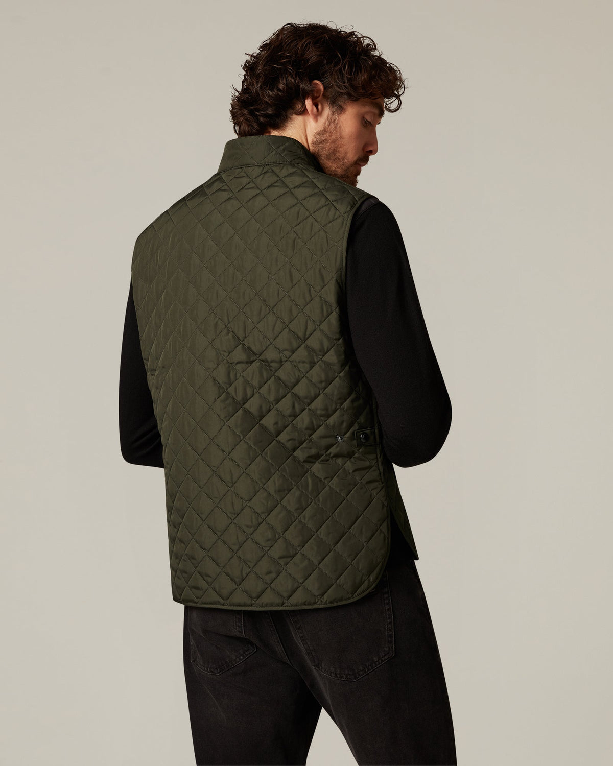Icon Gilet Faded Olive - detalj