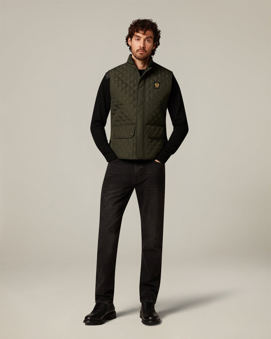 Icon Gilet Faded Olive - detalj