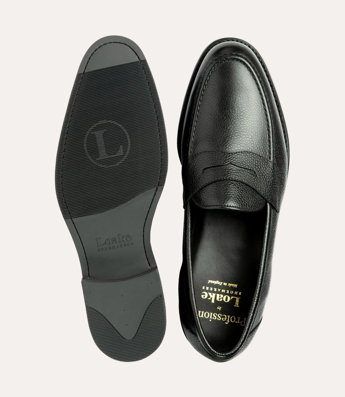 Imperial Penny Loafer Black Grain