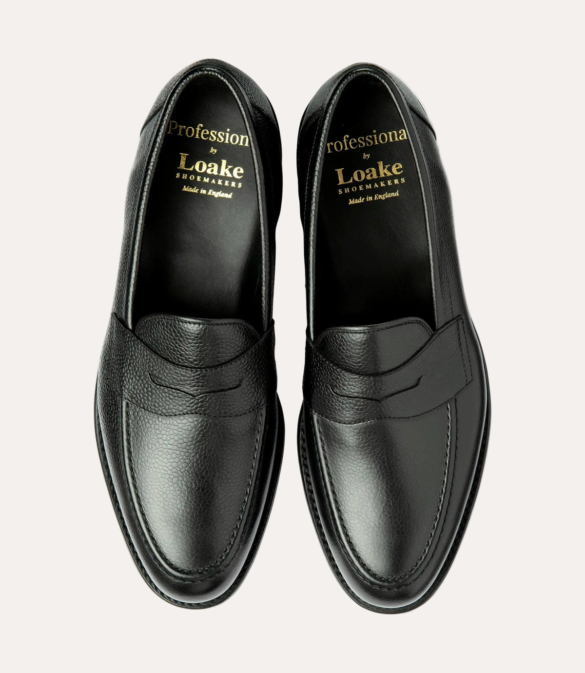Imperial Penny Loafer Black Grain