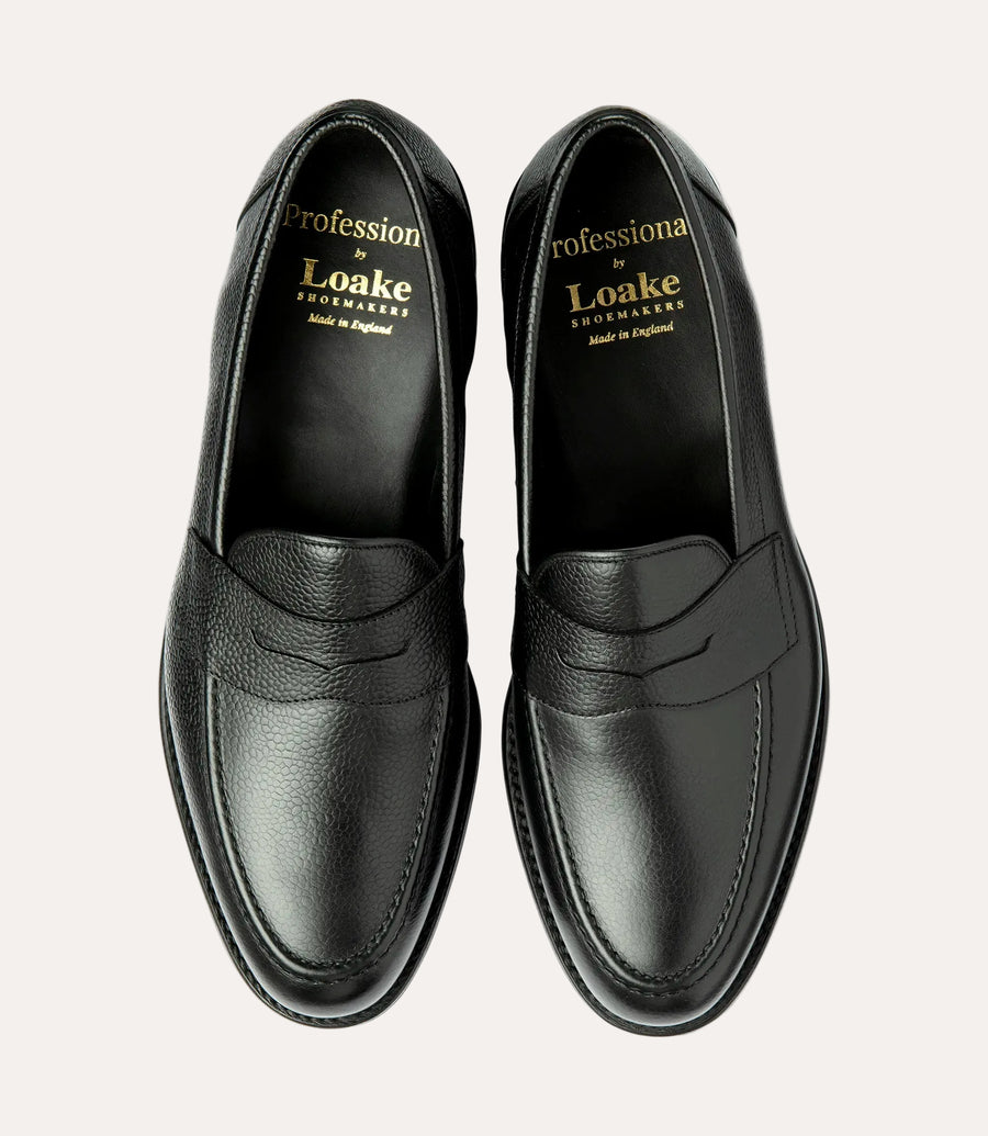 Imperial Penny Loafer Black Grain