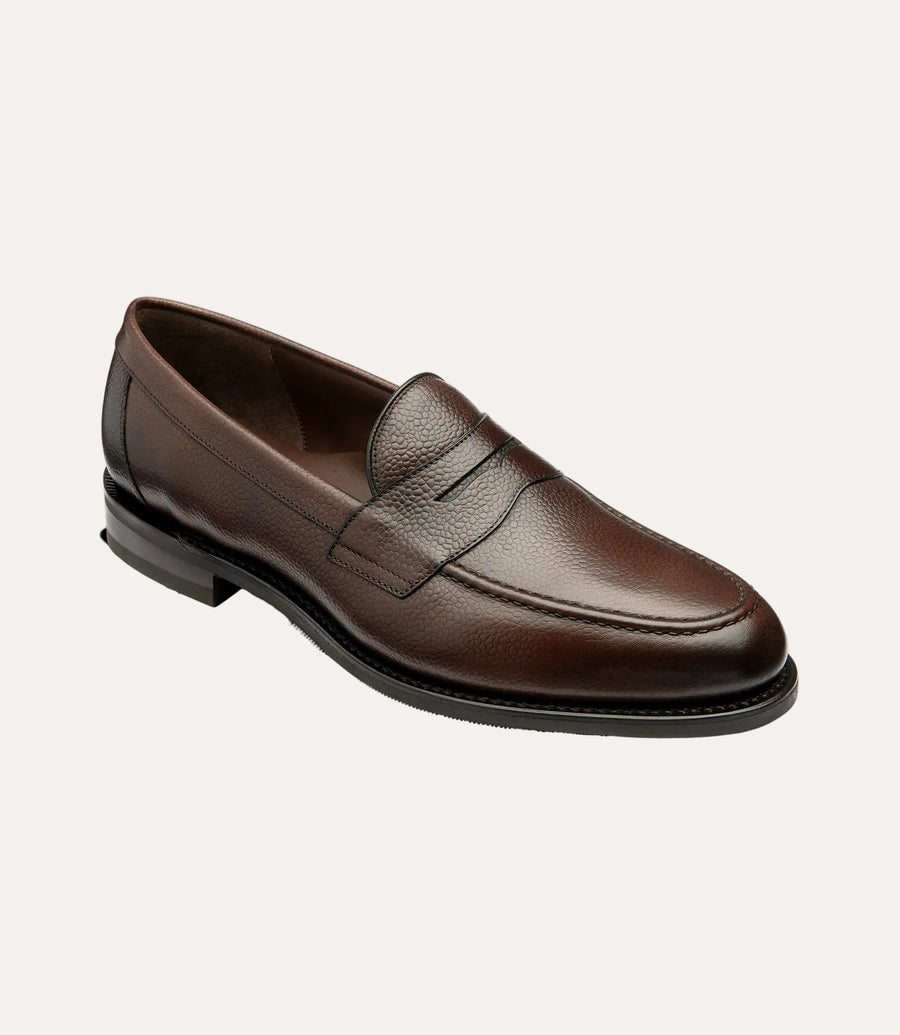 Imperial Penny Loafer Dark Brown Grain