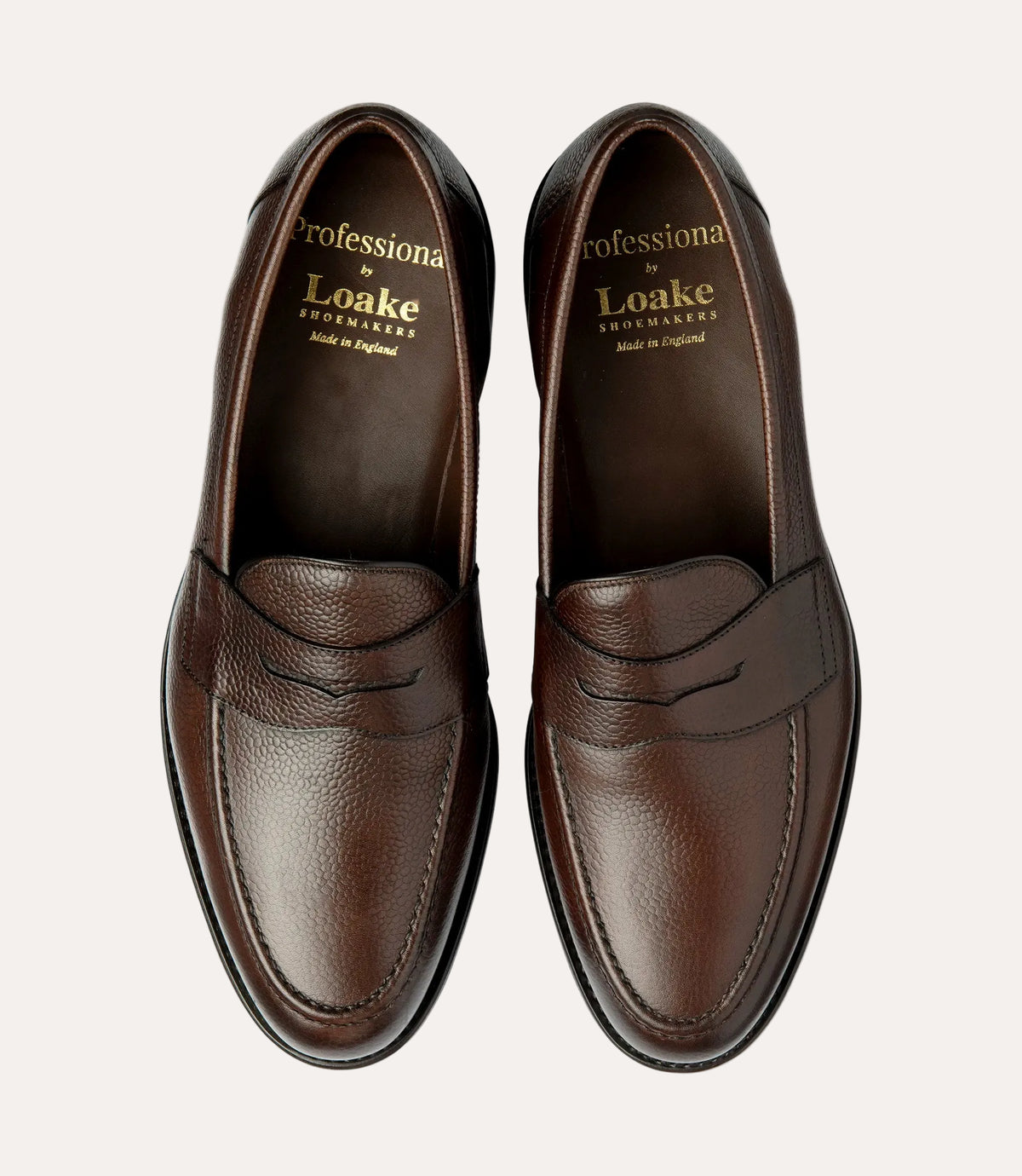 Imperial Penny Loafer Dark Brown Grain
