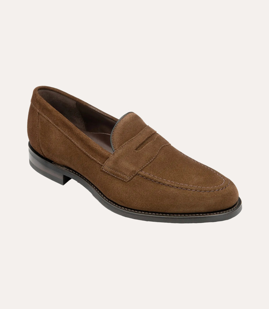 Imperial Penny Loafer Brown Suede