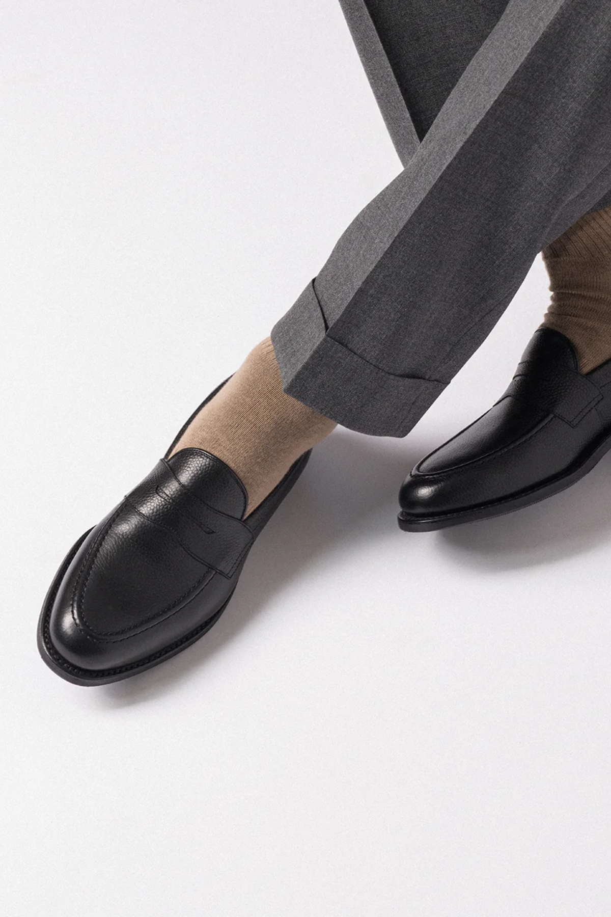 Imperial Penny Loafer Black Grain