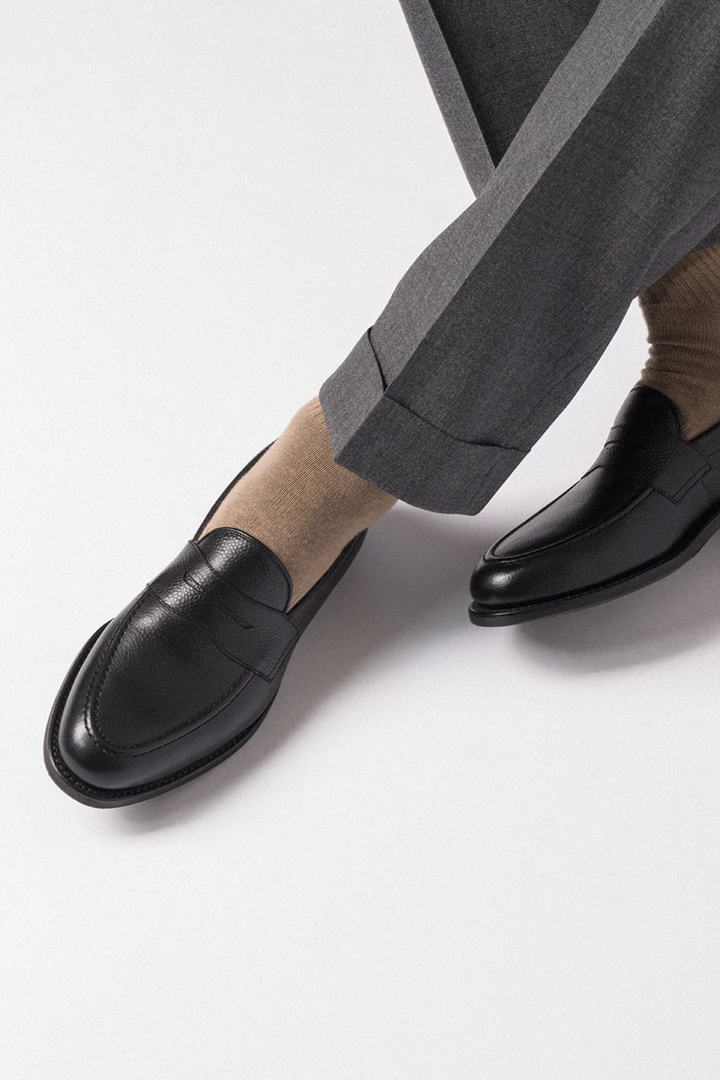 Imperial Penny Loafer Black Grain