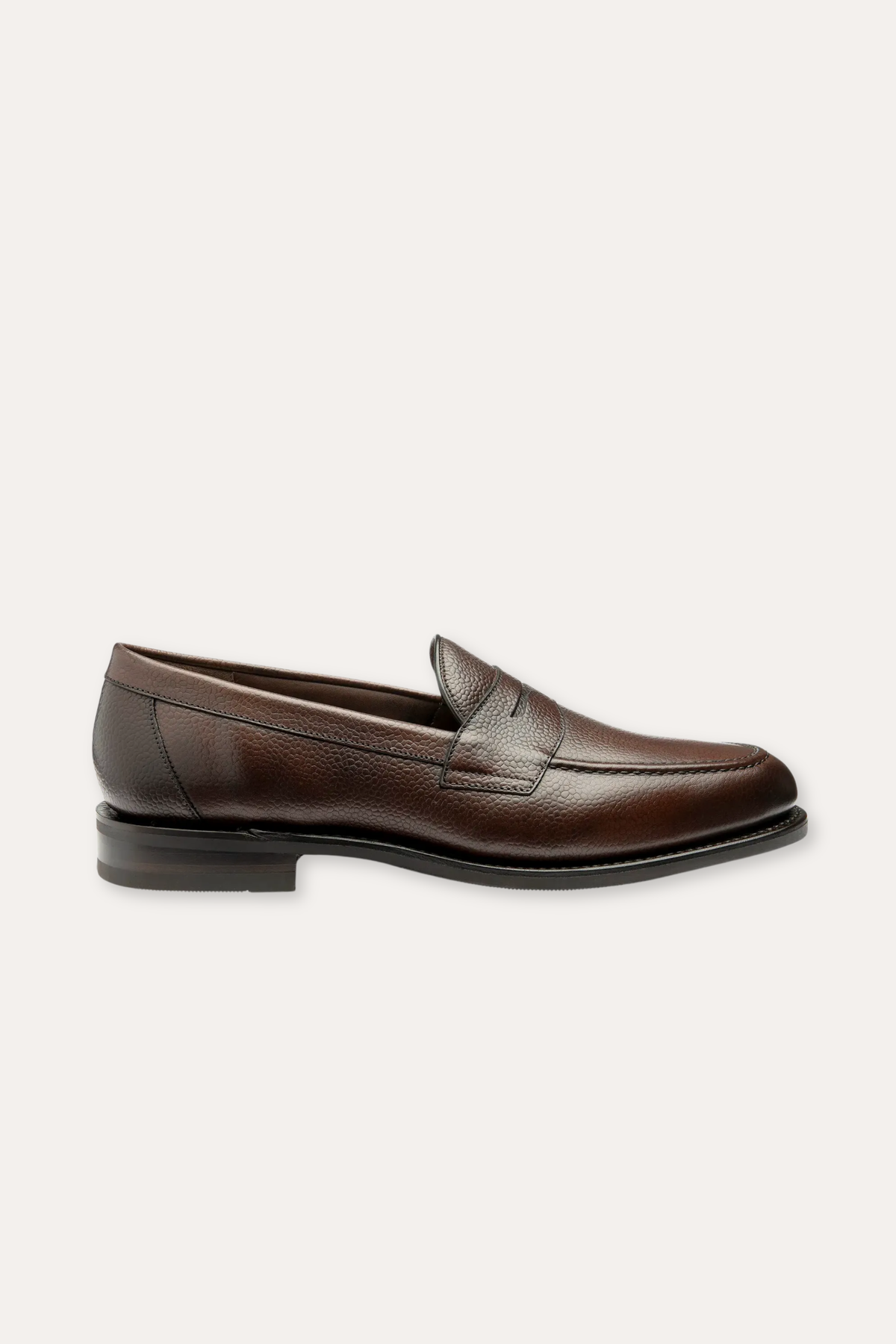 Imperial Penny Loafer Dark Brown Grain