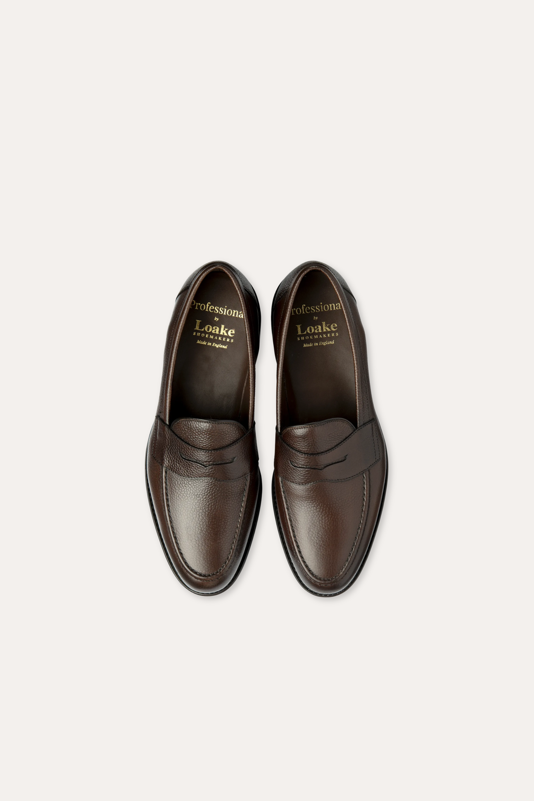 Imperial Penny Loafer Dark Brown Grain