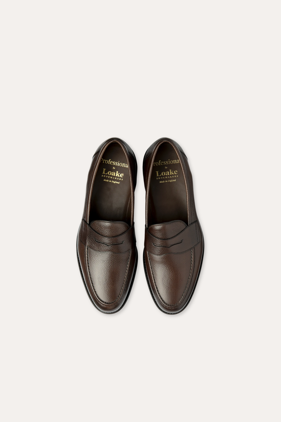 Imperial Penny Loafer Dark Brown Grain