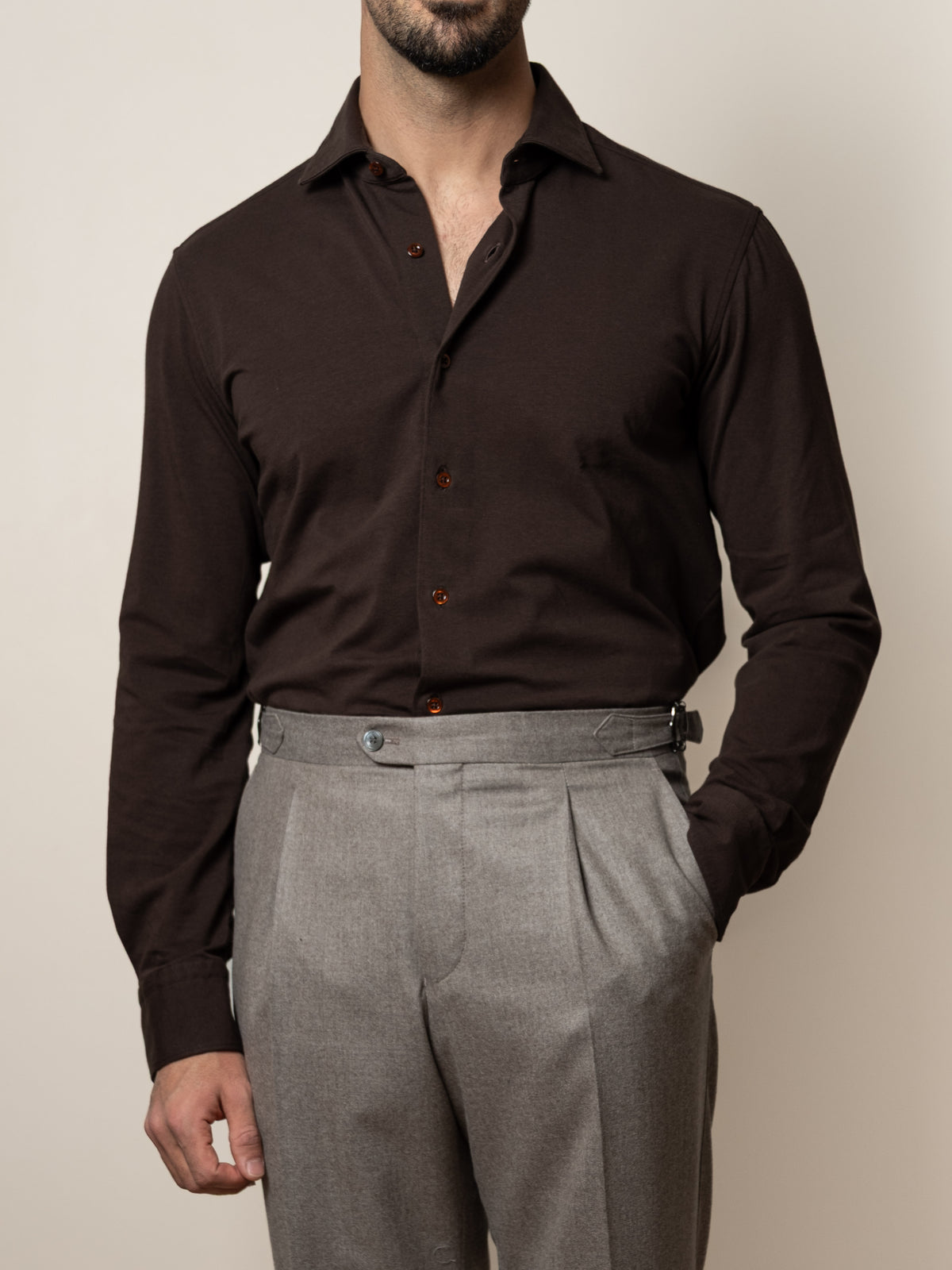 Jersey Shirt Brown