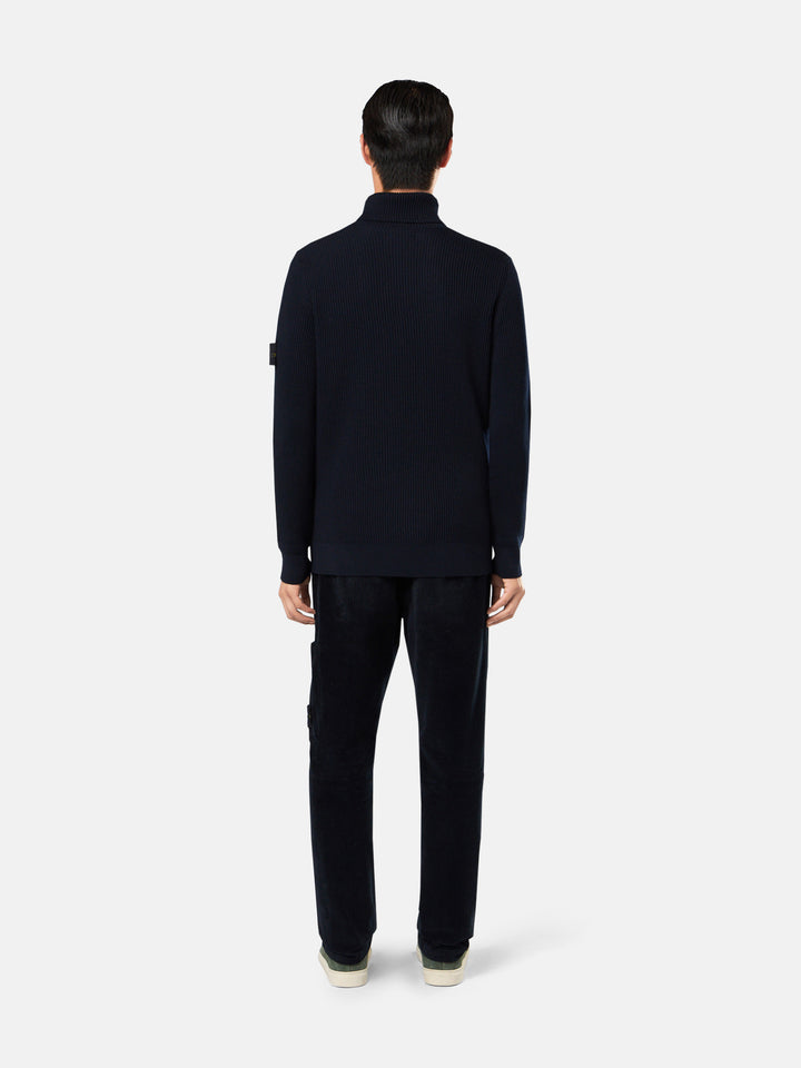 Stone Island 5100052 Turtleneck Navy - Detail C