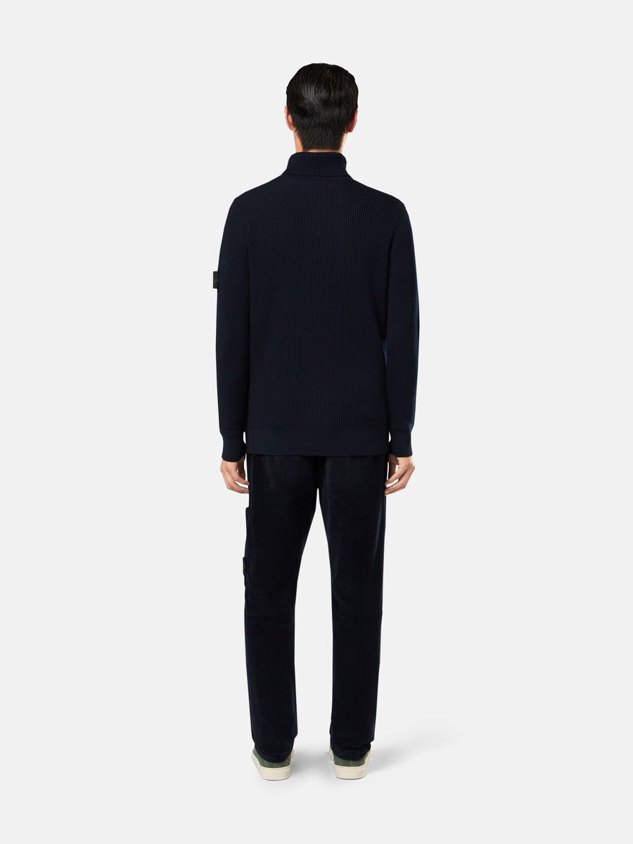 Stone Island 5100052 Turtleneck Navy - Detail C