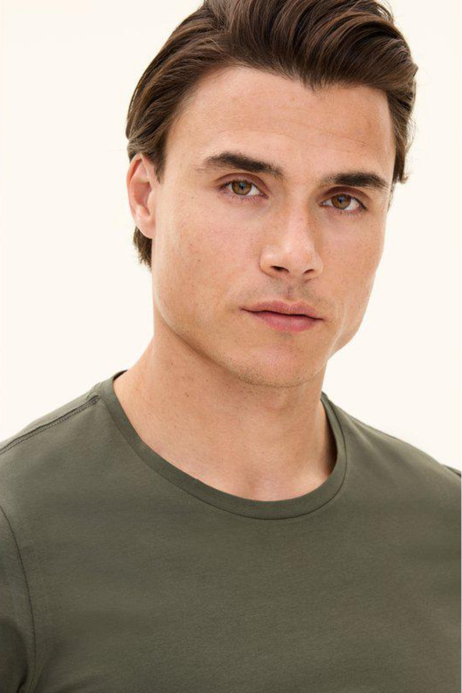 Kyran Cotton Stretch Slim Fit T-Shirt Green Cervo