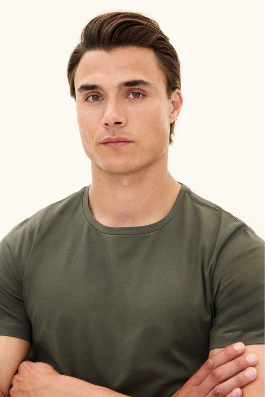 Kyran Cotton Stretch Slim Fit T-Shirt Green Cervo