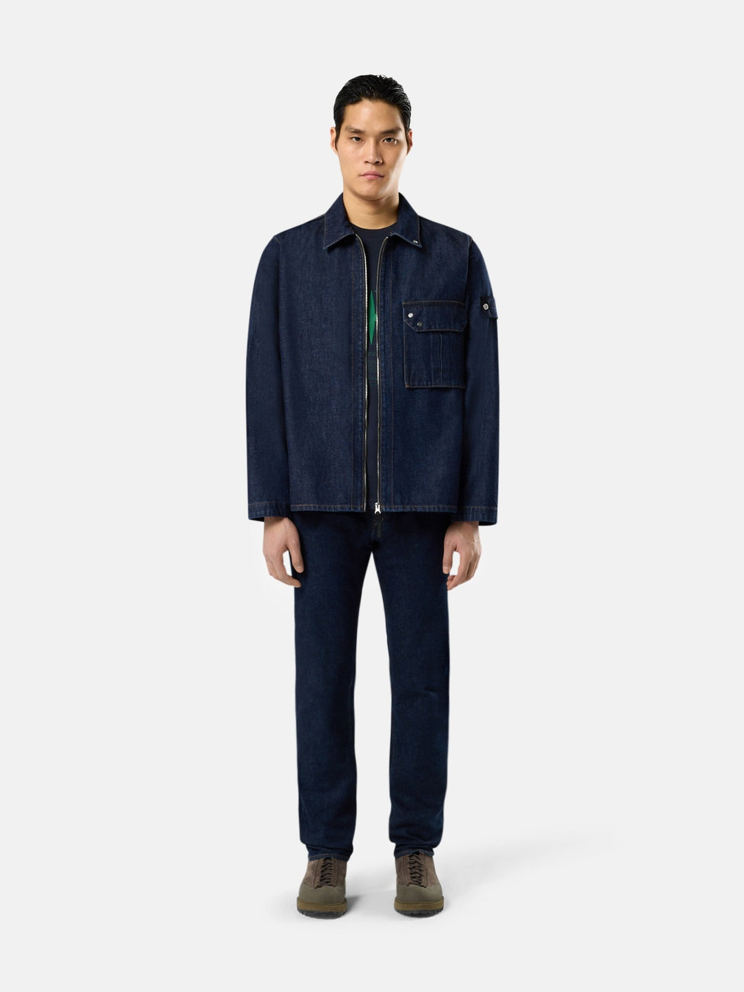 Stone Island J100007 Slim Jeans Rinsed - Back