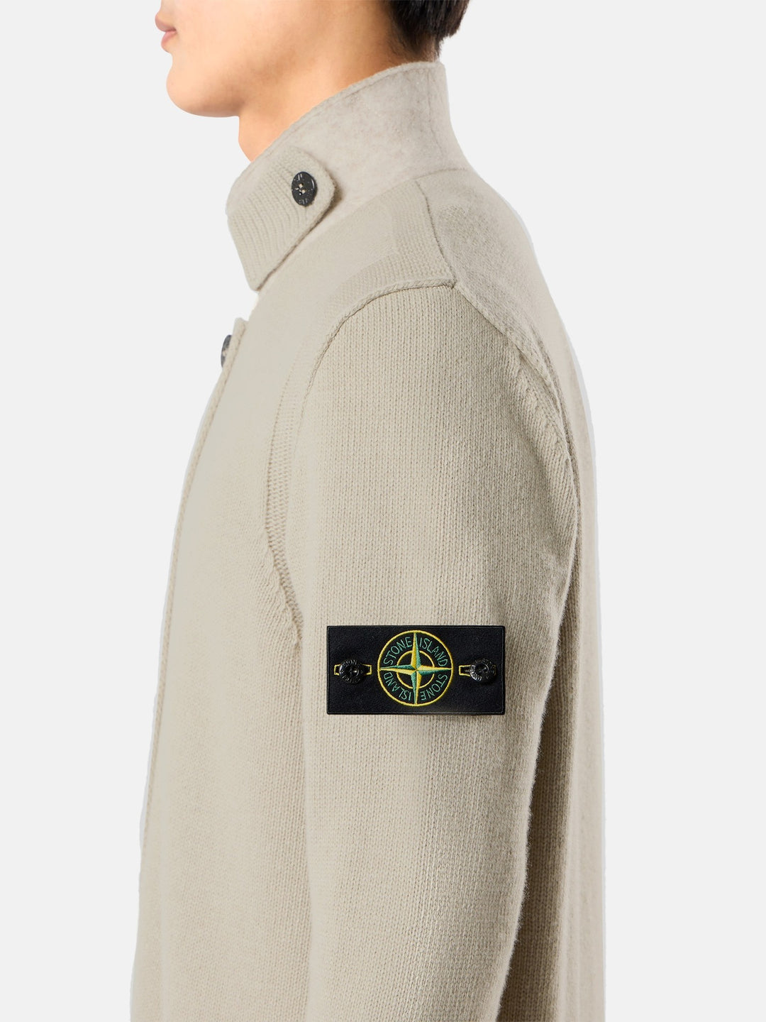 Stone Island 5100047 Cardigan Sand - Detail B