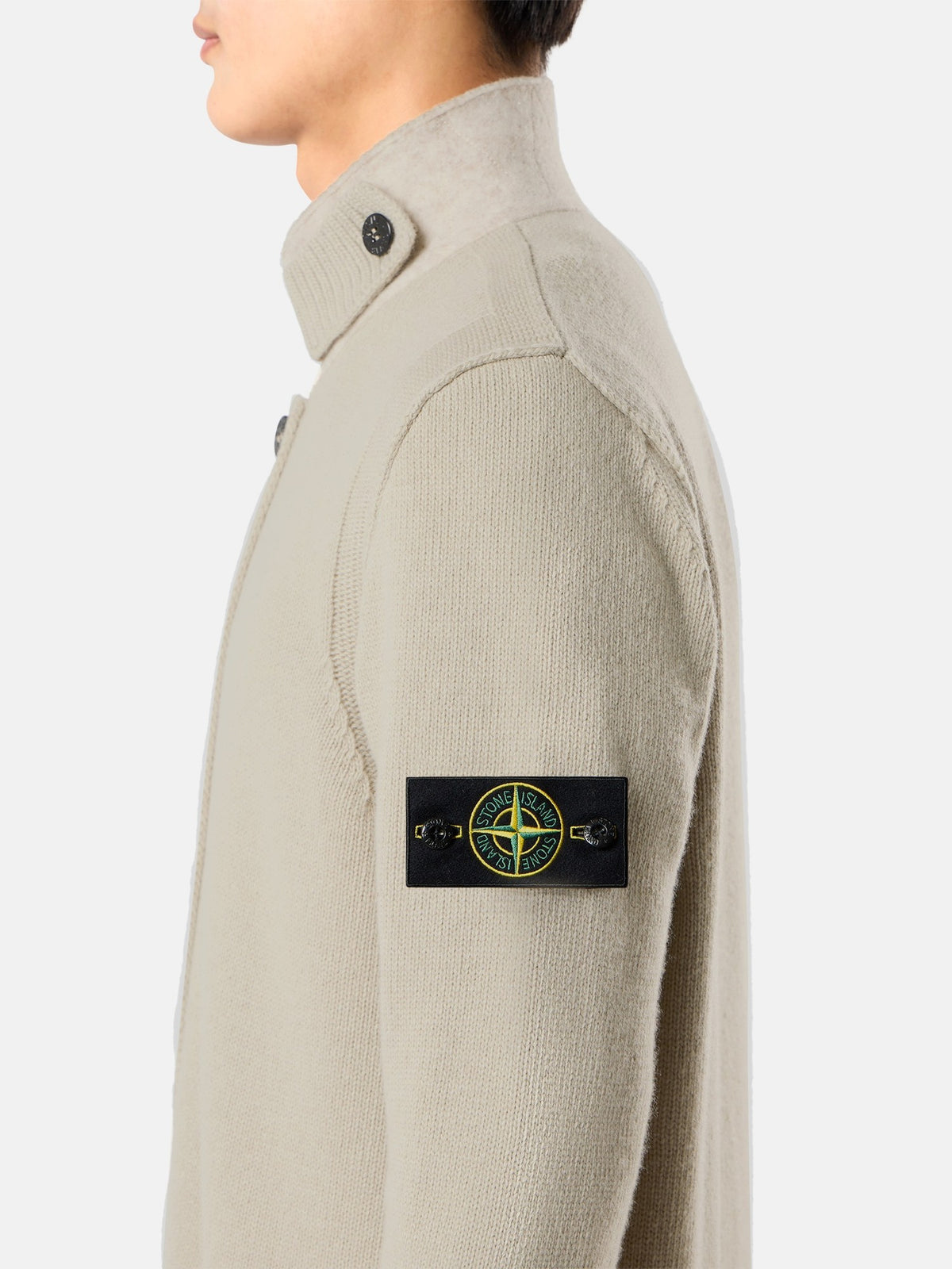Stone Island 5100047 Cardigan Sand - Detail B