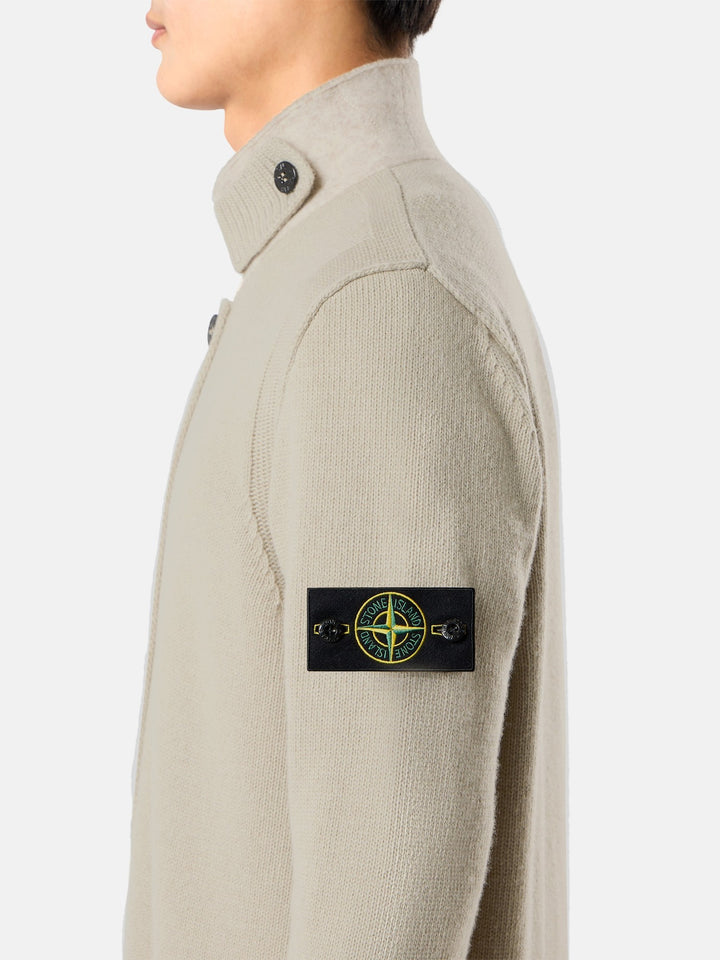 Stone Island 5100047 Cardigan Sand - Detail B