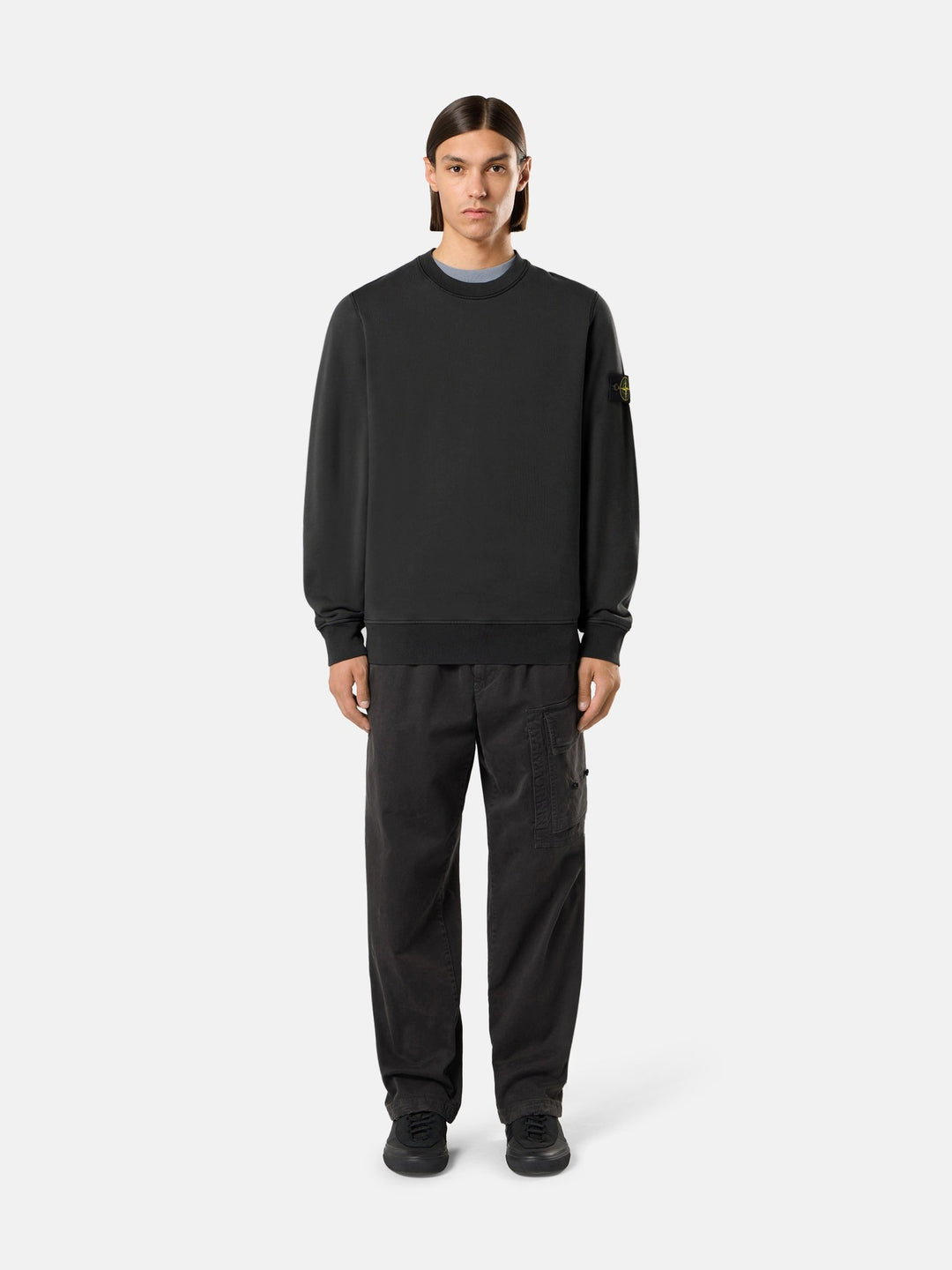 Stone Island 6100060 Fleece Lead Grey - Back