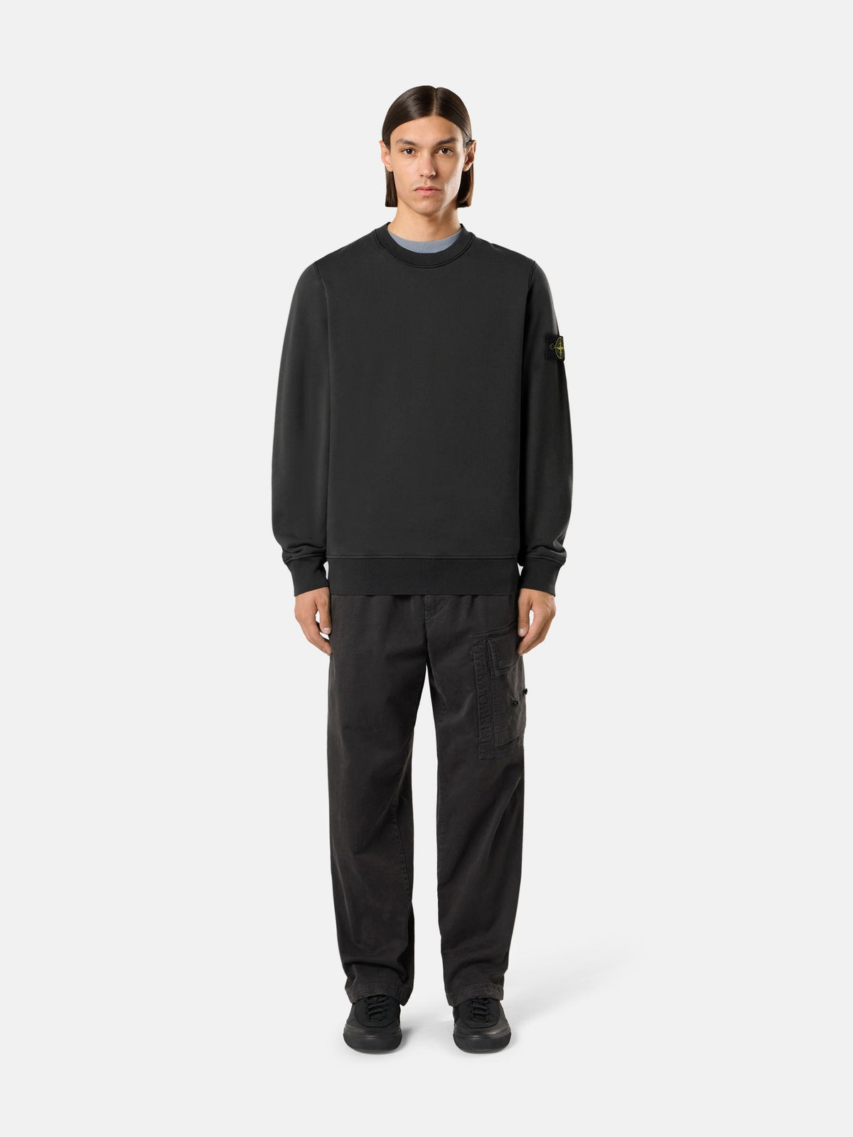 Stone Island 6100060 Fleece Lead Grey - Back