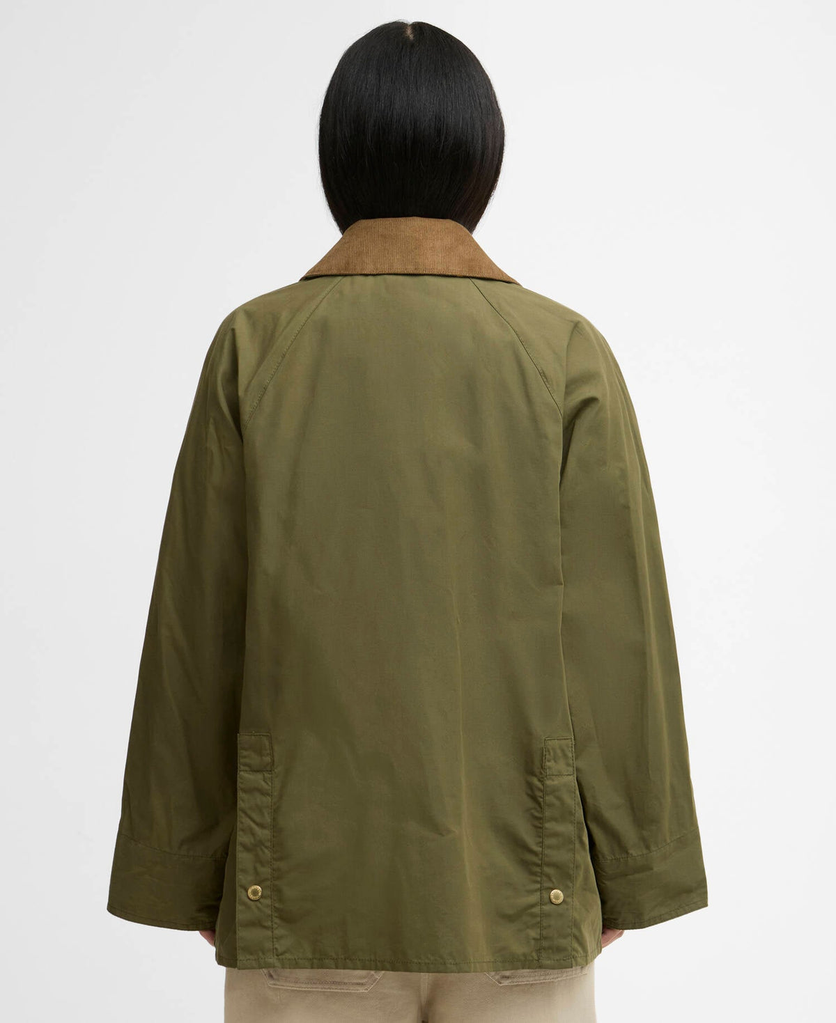 Laneshaw Casual Jacket Dusky Green - Modell back