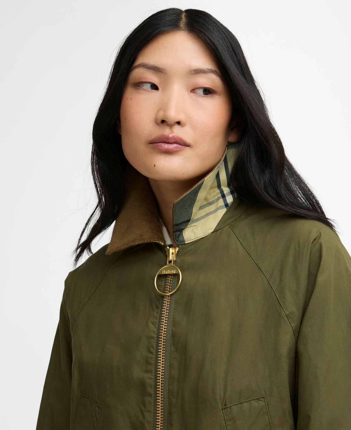 Laneshaw Casual Jacket Dusky Green - Detalj A