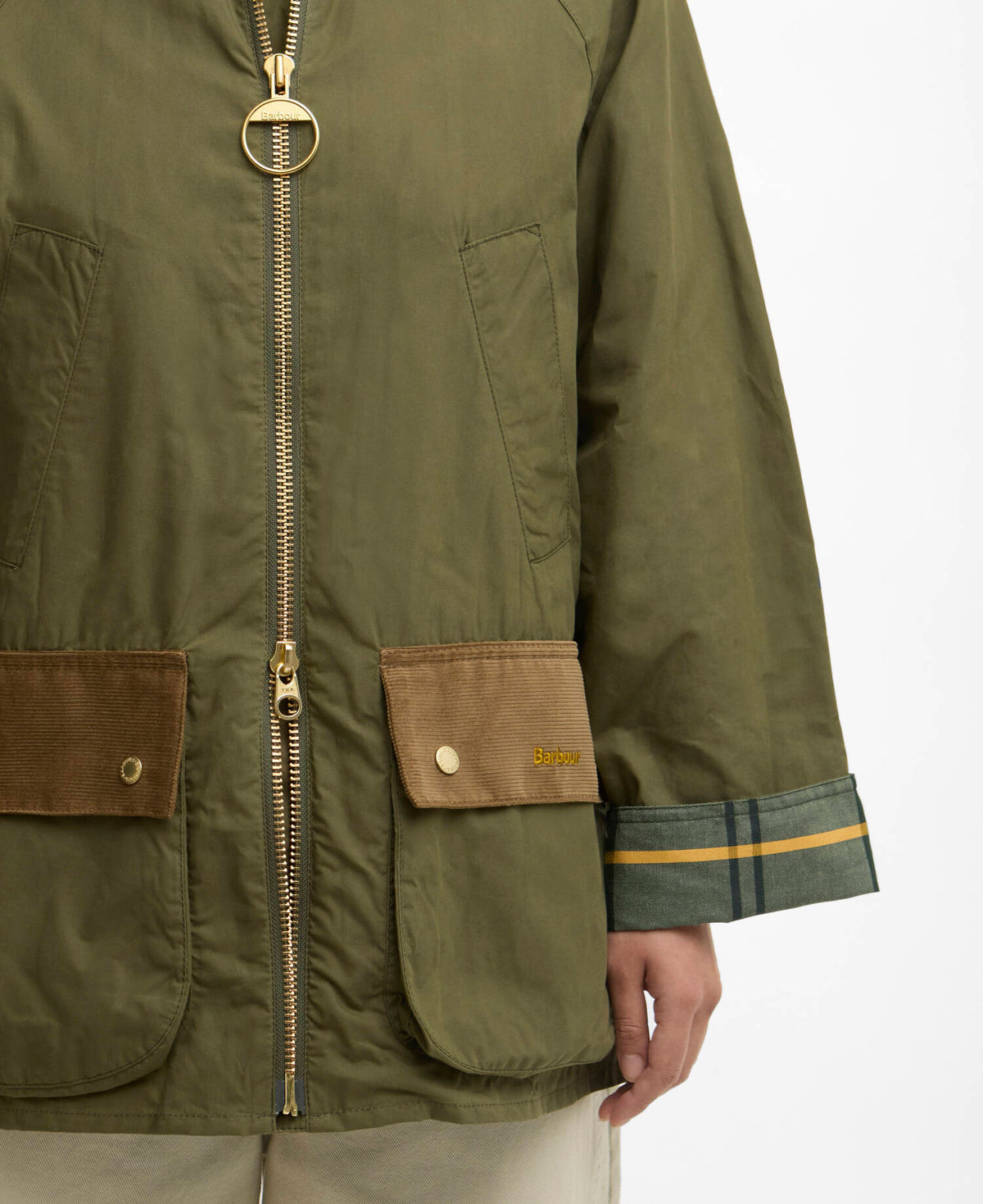 Laneshaw Casual Jacket Dusky Green - Detalj B