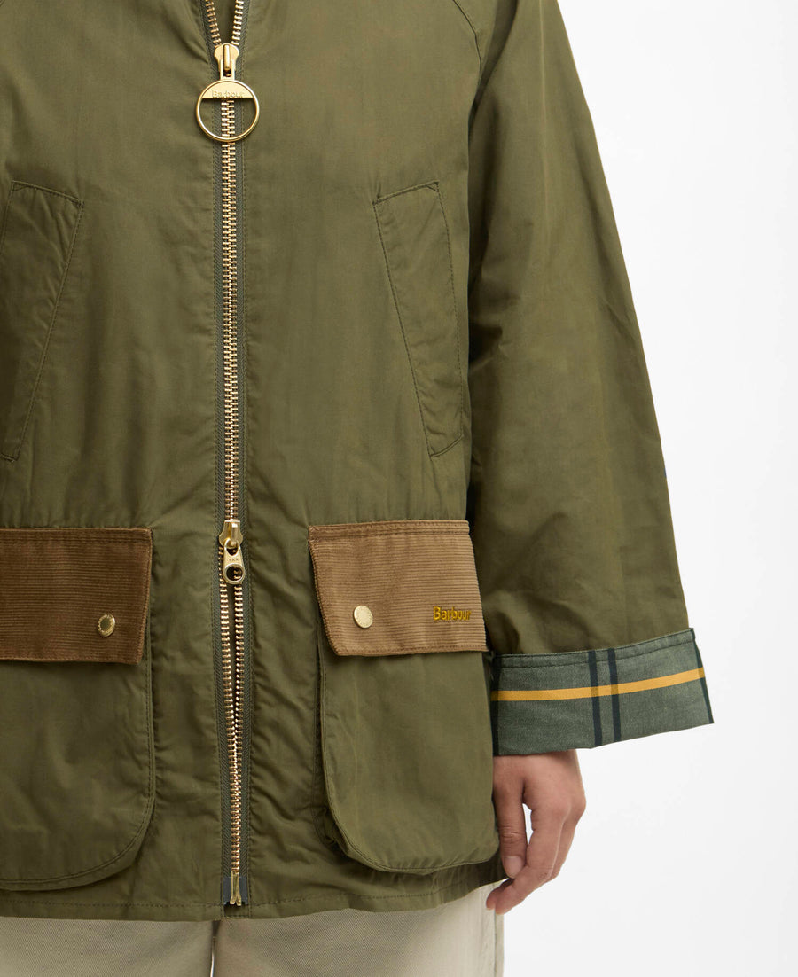 Laneshaw Casual Jacket Dusky Green - Detalj B