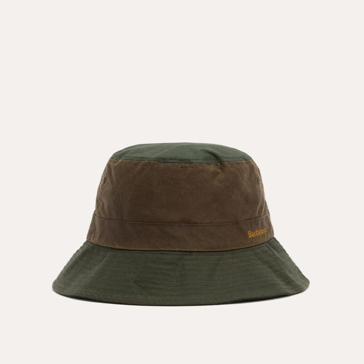 Barbour Brackley Wax Bucket Hat Olive - packshot