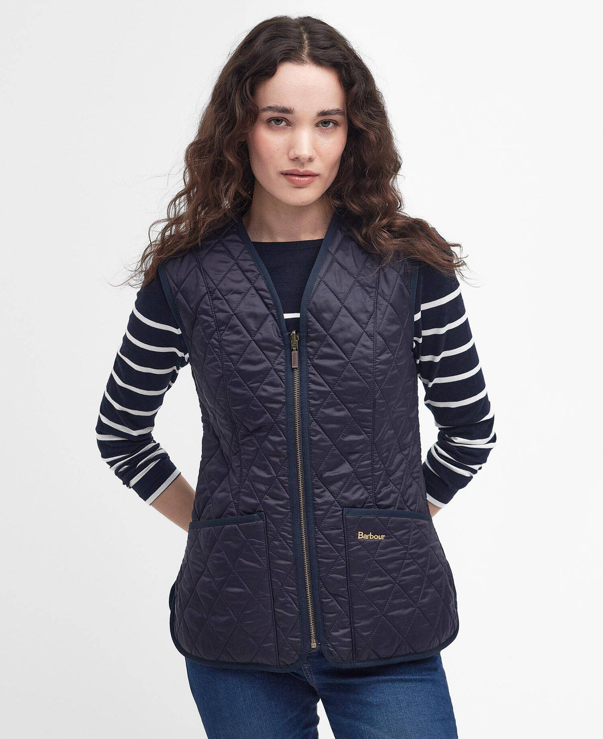 Betty Fleece Vest Navy