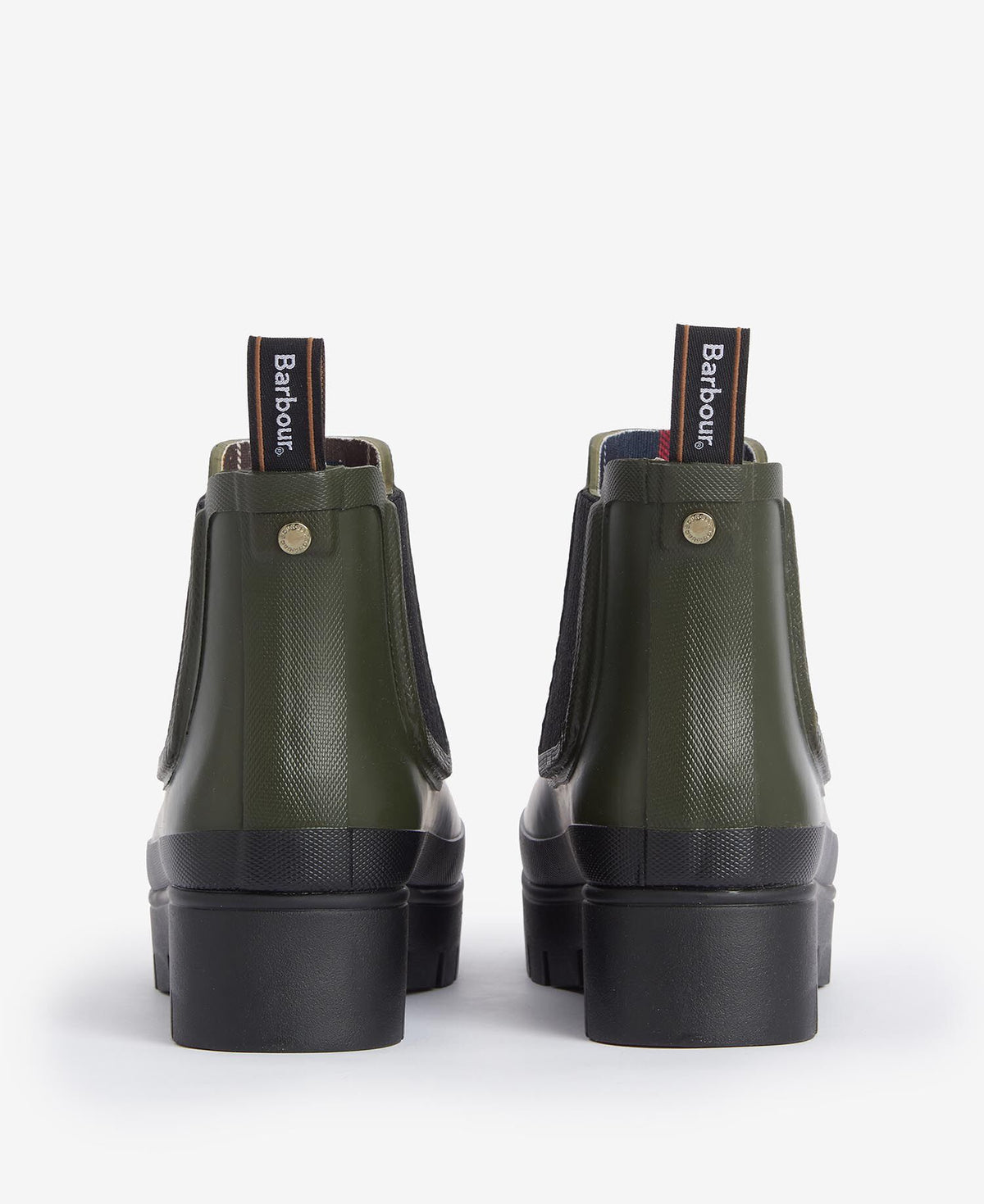 Barbour Halton Welly Olive/Black - back