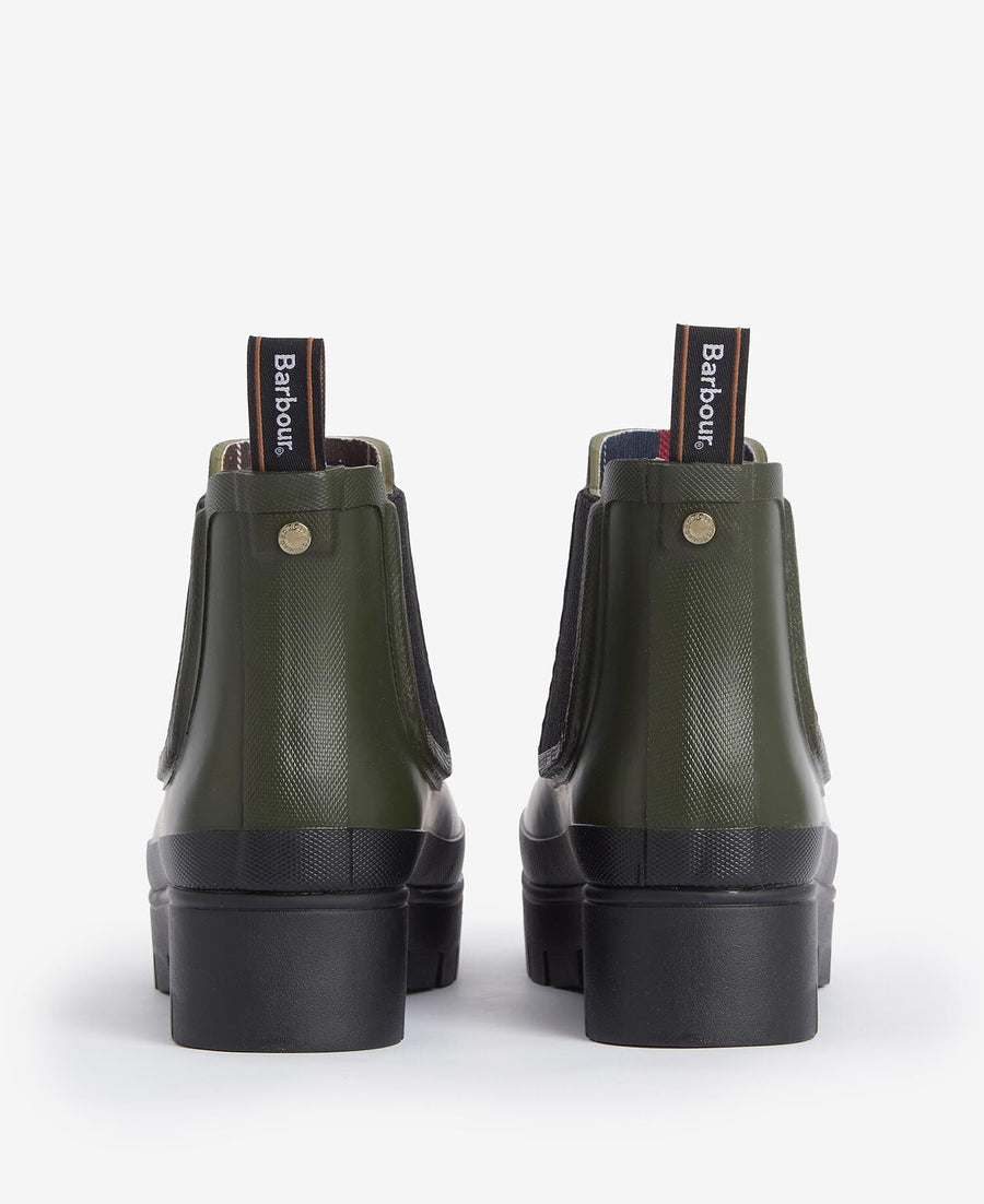 Barbour Halton Welly Olive/Black - back