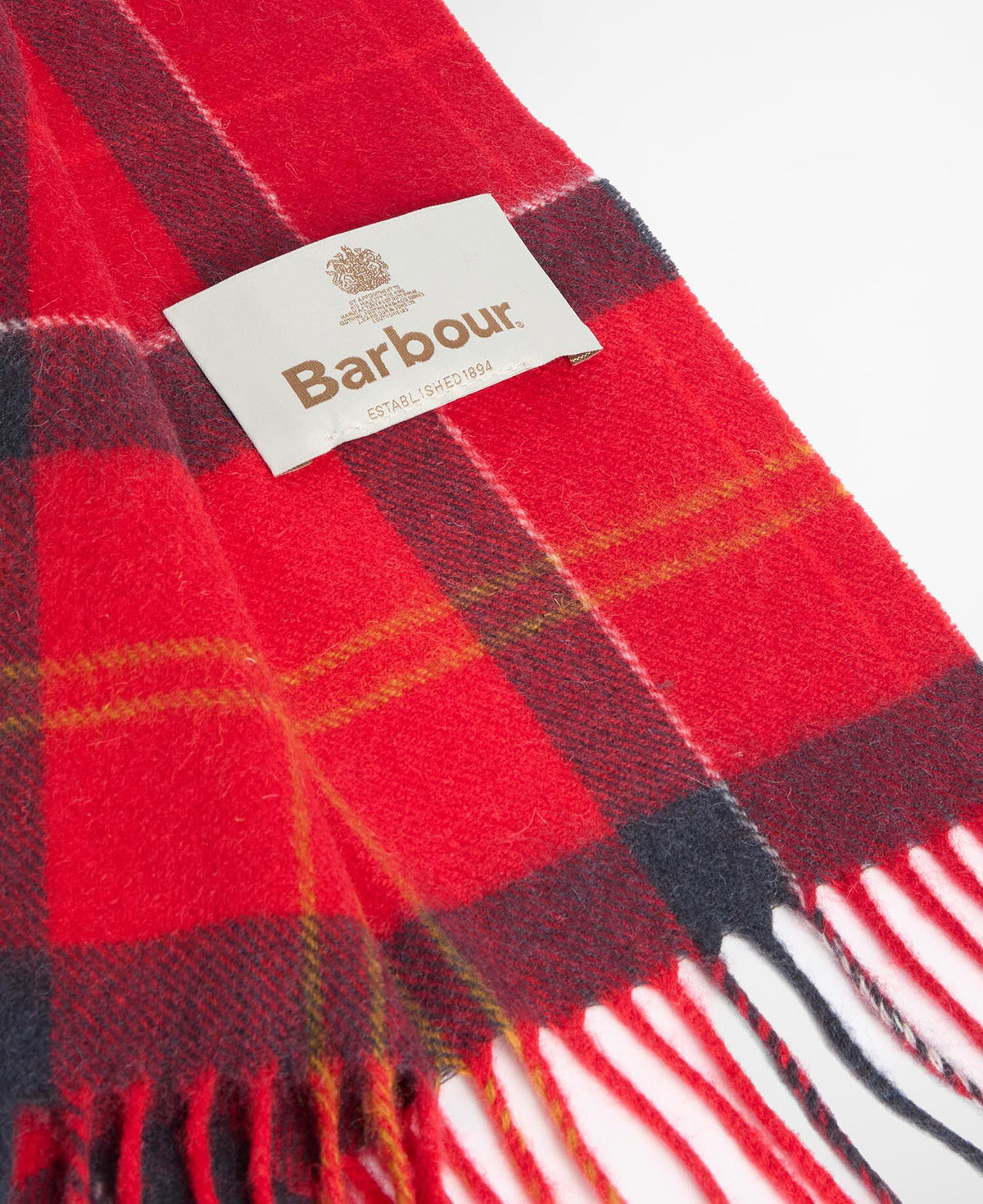 Barbour Tartan Scarf Cardinal Tartan - back