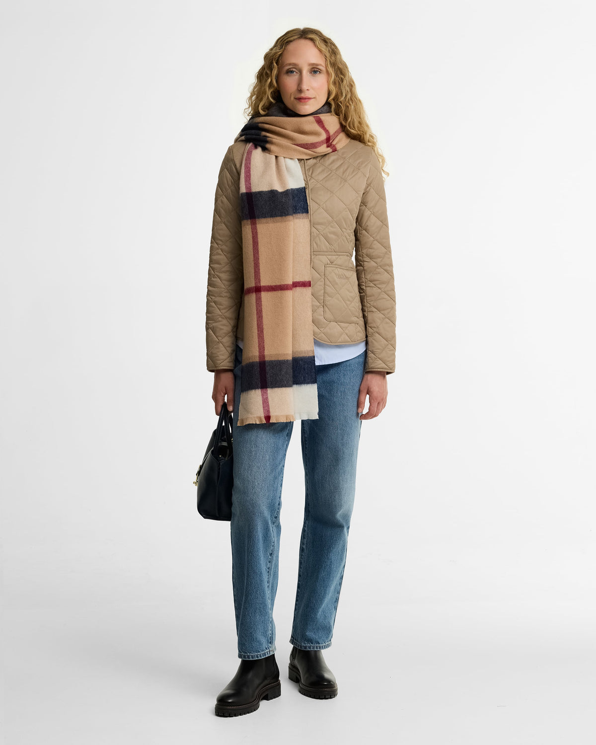 Barbour Rosefield Scarf Hessian Tartan - packshot