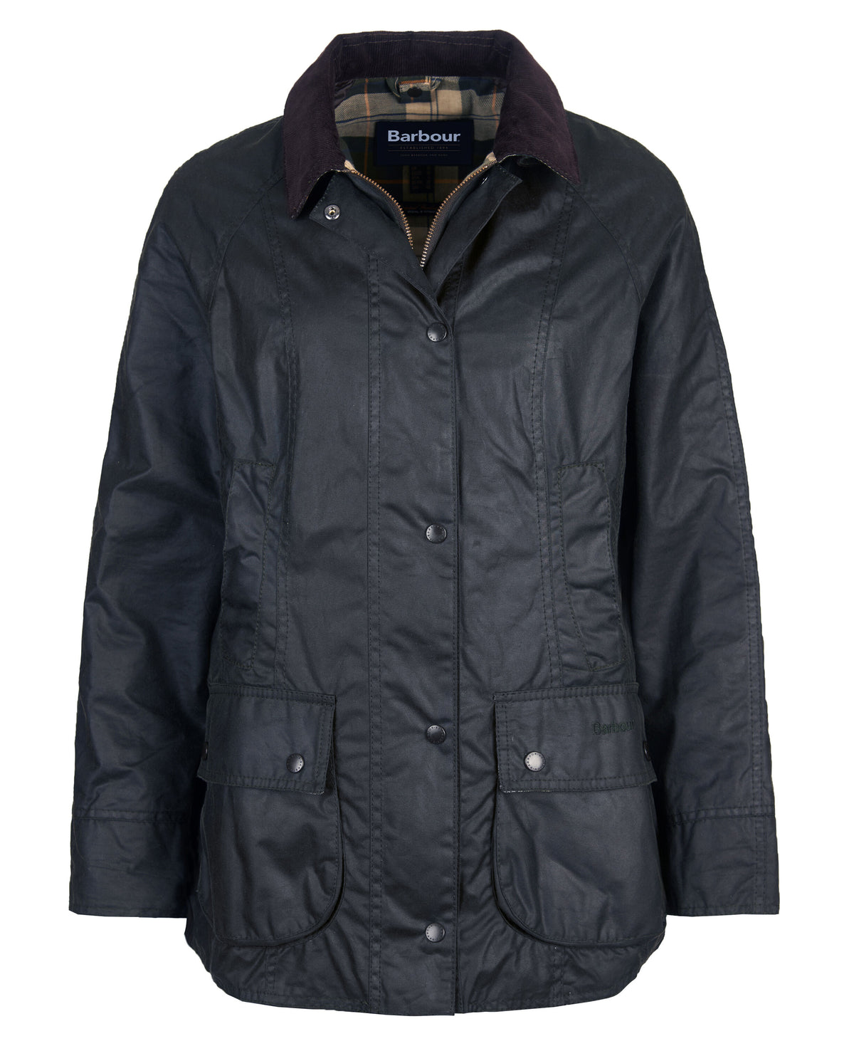 Beadnell Wax Jacket Sage - packshot