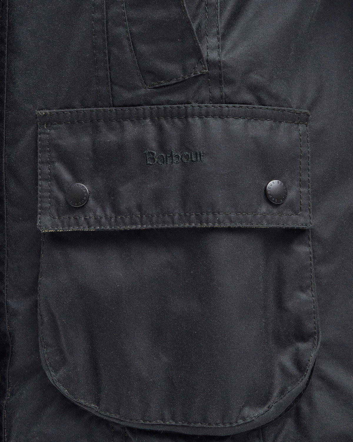 Beadnell Wax Jacket Sage - detalj